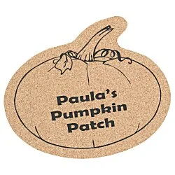 Large Cork Coaster - Pumpkin