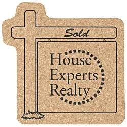 Large Cork Coaster - Realty Sign