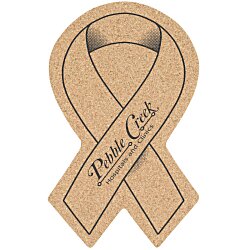 Large Cork Coaster - Awareness Ribbon