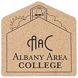 Large Cork Coaster - School