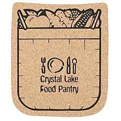 Large Cork Coaster - Shopping Bag