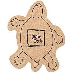 Large Cork Coaster - Turtle