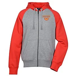 Colorblock Full-Zip Hoodie - Embroidered
