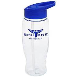 Clear Impact Comfort Grip Bottle with Flip Straw Lid - 27 oz.