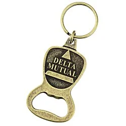 Delton Bottle Opener Keychain - Shield