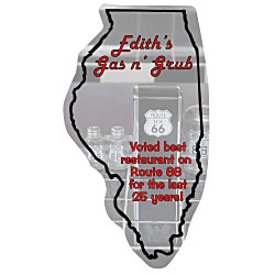 Flat Flexible Magnet - State - Illinois - 30 mil
