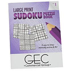 Large Print Sudoku Puzzle Book - Volume 1