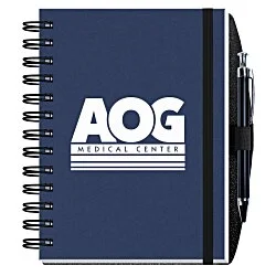 Smooth Paperboard Journal with Pen- 7" x 5" - 100 sheet