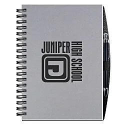 Smooth Paperboard Journal with Pen- 10" x 7"-100 sheet