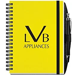 Polypro Journal with Pen - 7" x 5" - 50 sheet - Translucent