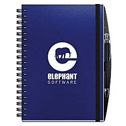 Polypro Journal with Pen - 10" x 7" - 100 sheet - Solid