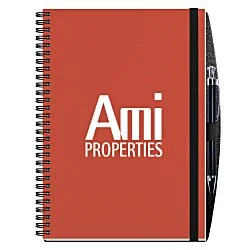 Polypro Journal with Pen - 10" x 7" - 50 sheet - Solid