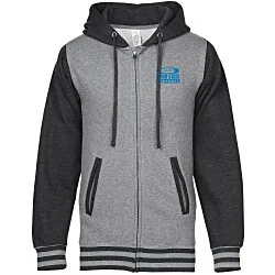 Independent Trading Co. Varsity Full-Zip Hoodie - Screen