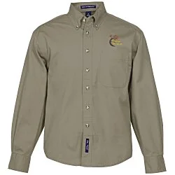 Garment-Washed Cotton Twill  Shirt