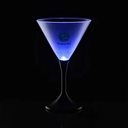 Frosted Light-Up Martini Glass - 8 oz.