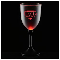 Frosted Light-Up Wine Glass - 10 oz.