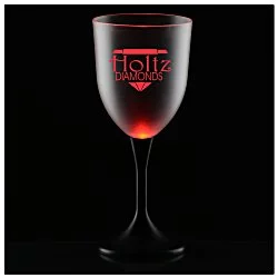 Frosted Light-Up Wine Glass - 10 oz.