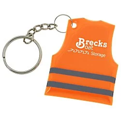 Reflective Safety Vest Keychain