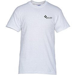 Gildan 5.3 oz. Cotton T-Shirt - Men's - Screen - White - 24 hr