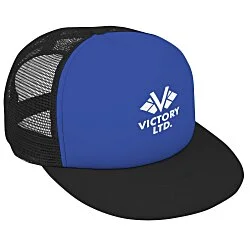 Flat Bill Foam Trucker Cap - 24 hr