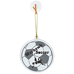 Sun Catcher Ornament - Soccer Ball