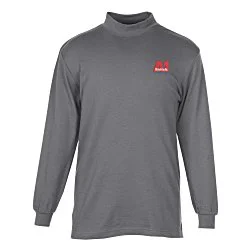 Interlock Knit Mock Turtleneck