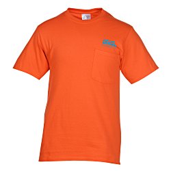 Soft Spun Cotton Pocket T-Shirt - Colors