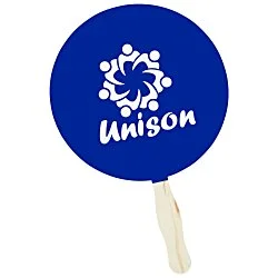 Kraft Back Hand Fan - 8" Round