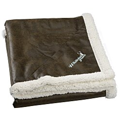 Sherpa Lined Rustic Ranch Throw Blanket