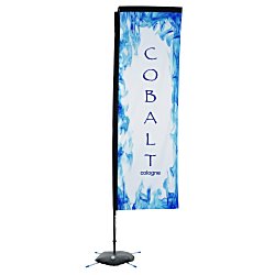 Indoor Rectangular Sail Sign - 10' - One Sided