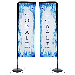 Indoor Rectangular Sail Sign - 10' - Two Sided
