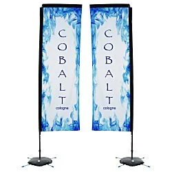 Indoor Rectangular Sail Sign - 10' - Two Sided