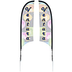 Outdoor Razor Sail Sign - 7' - Two Sided