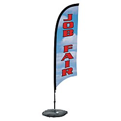 Indoor Razor Sail Sign - 7' - One Sided