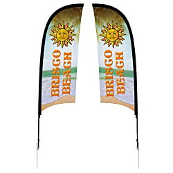 Outdoor Razor Sail Sign - 9' - Two Sided