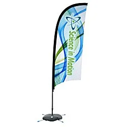 Indoor Razor Sail Sign - 9' - One Sided