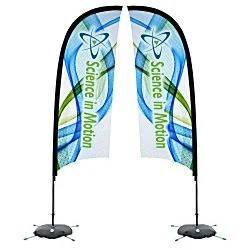 Indoor Razor Sail Sign - 9' - Two Sided