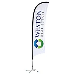Indoor Razor Sail Sign - 13' - One Sided