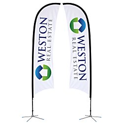 Indoor Razor Sail Sign - 13' - Two Sided