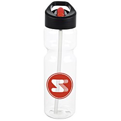 Clear Impact Olympian Bottle with Two Tone Flip Straw - 28 oz.