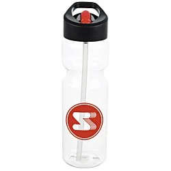 Clear Impact Olympian Bottle with Two-Tone Flip Straw Lid - 28 oz.