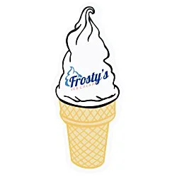 Flat Flexible Magnet - Ice Cream Cone