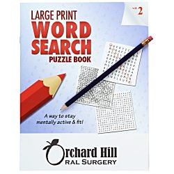 Large Print Word Search Puzzle Book & Pencil- Volume 2