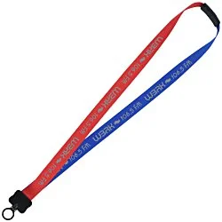 Two-Tone Poly Lanyard - 3/4" - 32" - Plastic O-Ring