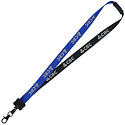 Two-Tone Poly Lanyard - 3/4" - 32" - Metal Lobster Claw