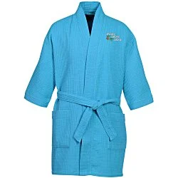 Waffle Weave Thigh Length Robe - Colors