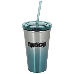 Chroma Stainless Tumbler with Straw - 16 oz.