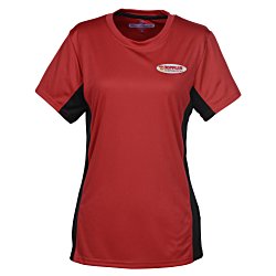 Stain Release Performance Colorblock T-Shirt - Ladies' - Embroidered