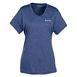 Snag Resistant Heather Performance T-Shirt - Ladies' - Embroidered