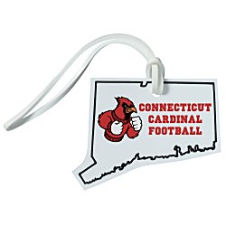 Soft Vinyl Full-Color Luggage Tag - Connecticut